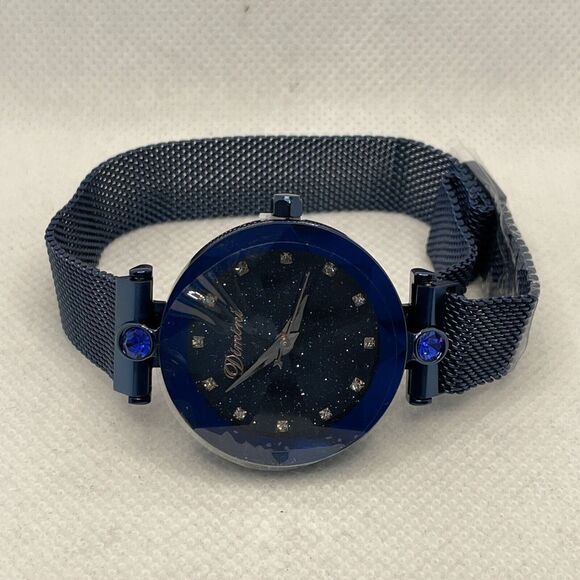 RORIOS Fashion AA-BT002 Women Blue Stainless Steel Analog Dial Quartz Watch YR60 - Picture 6 of 10